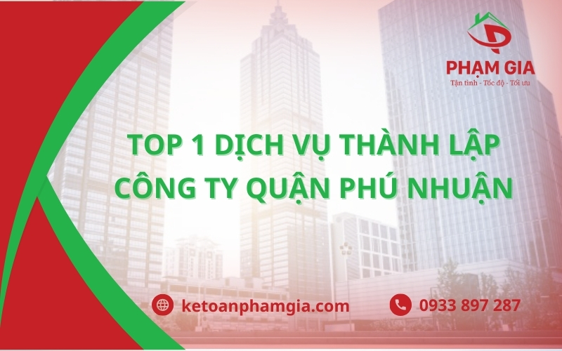 Dịch Vụ Thành Lập Công Ty Quận Phú Nhuận