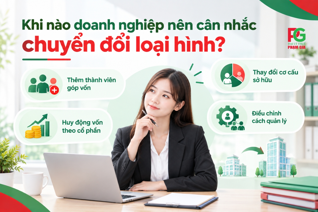 Khi nào doanh nghiệp nên cân nhắc chuyển đổi loại hình