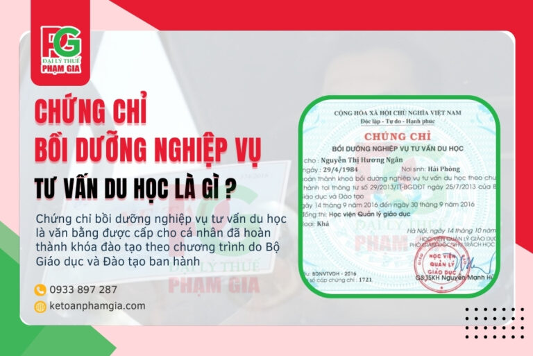 Chứng chỉ bồi dưỡng nghiệp vụ tư vấn du học là gì