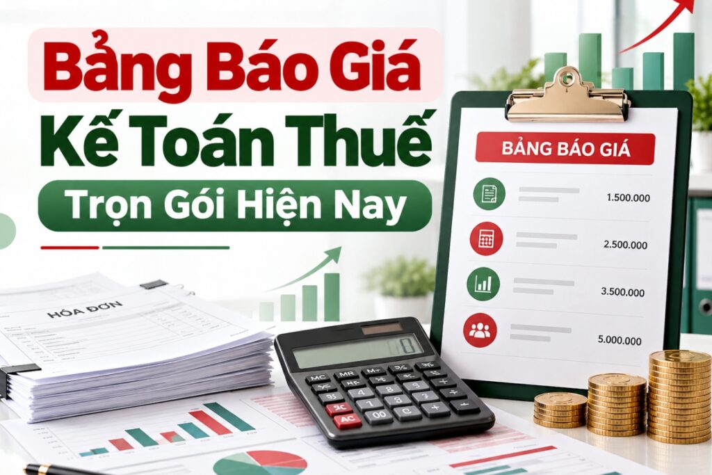 Bảng báo giá kế toán thuế